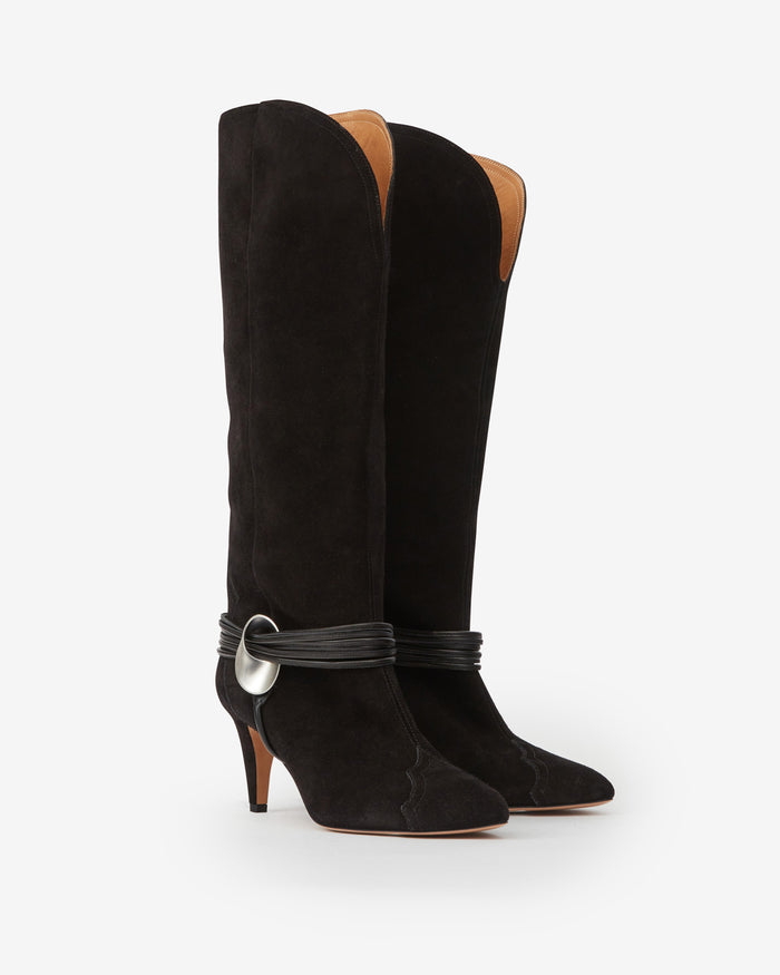 Isabel Marant Bottes Lestany Femme Noir