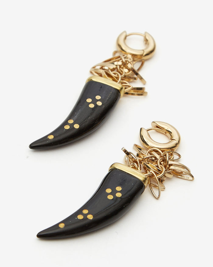 Isabel Marant BOUCLES D'OREILLES ELLEN Femme Noir