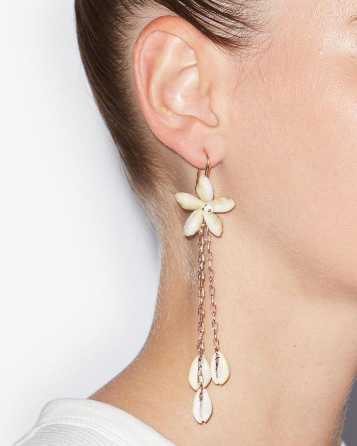 Isabel Marant BOUCLES D'OREILLES NOKI Femme écru