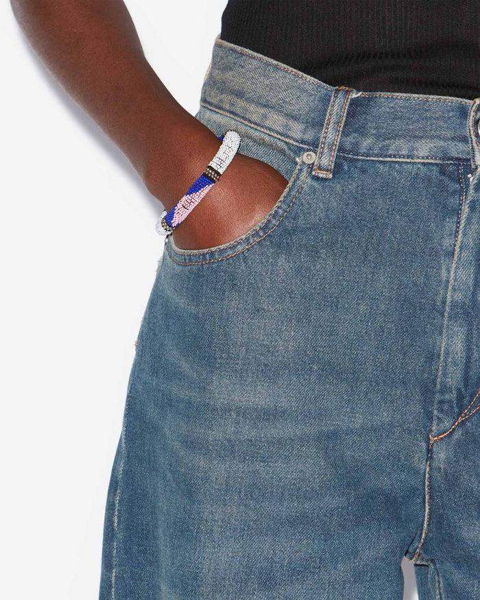 Isabel Marant BRACELET NUNA Femme Blanc Et Argenté