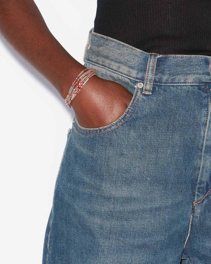 Isabel Marant BRACELET OLATHE Femme Rouge-argenté