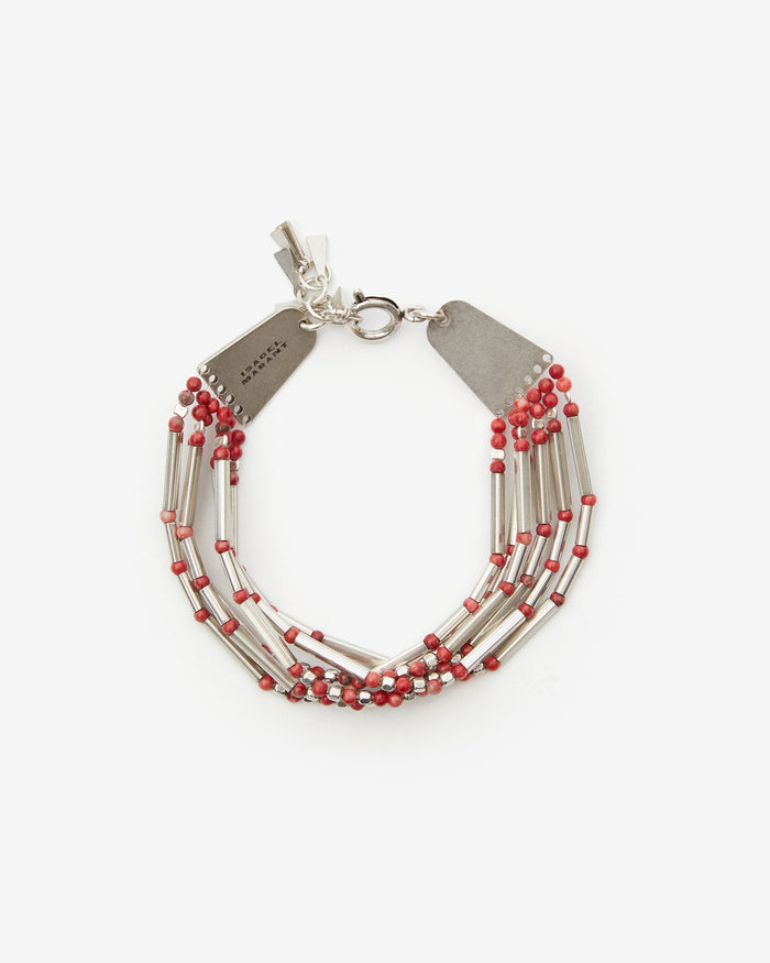 isabel marant BRACELET OLATHE Femme rouge-argenté