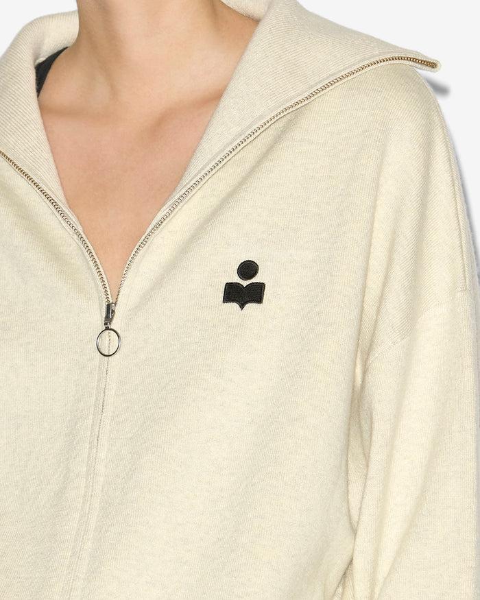 Isabel Marant Cardigan Axelle Femme Gris Clair