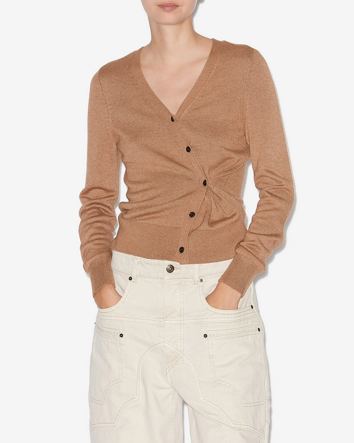 Isabel Marant CARDIGAN CARLINE Femme Camel