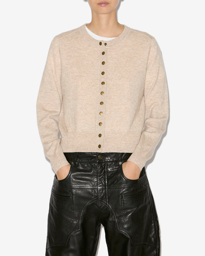 Isabel Marant CARDIGAN IDESIA Femme Beige Clair