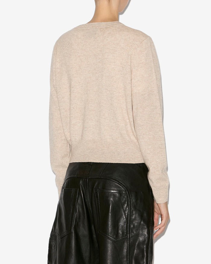 Isabel Marant CARDIGAN IDESIA Femme Beige Clair