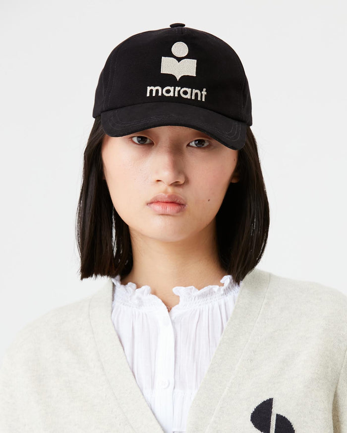 Isabel Marant Casquette Tyron Femme Noir Et écru