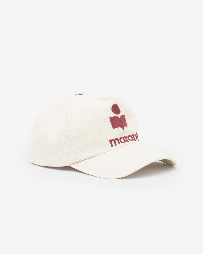 Isabel Marant Casquette Tyrony Femme écru Et Rouge