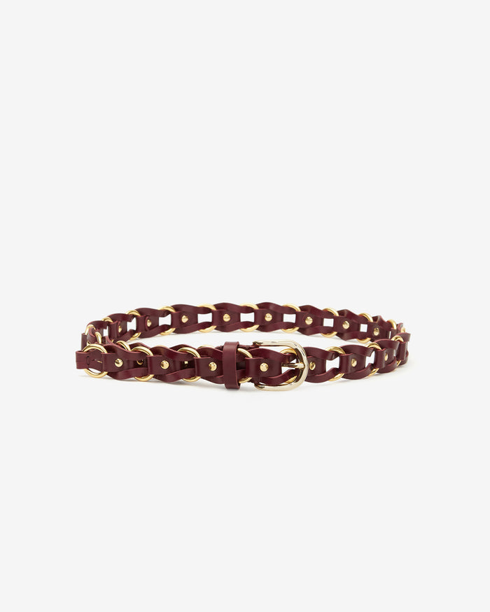 isabel marant CEINTURE BALI Femme bordeaux-doré