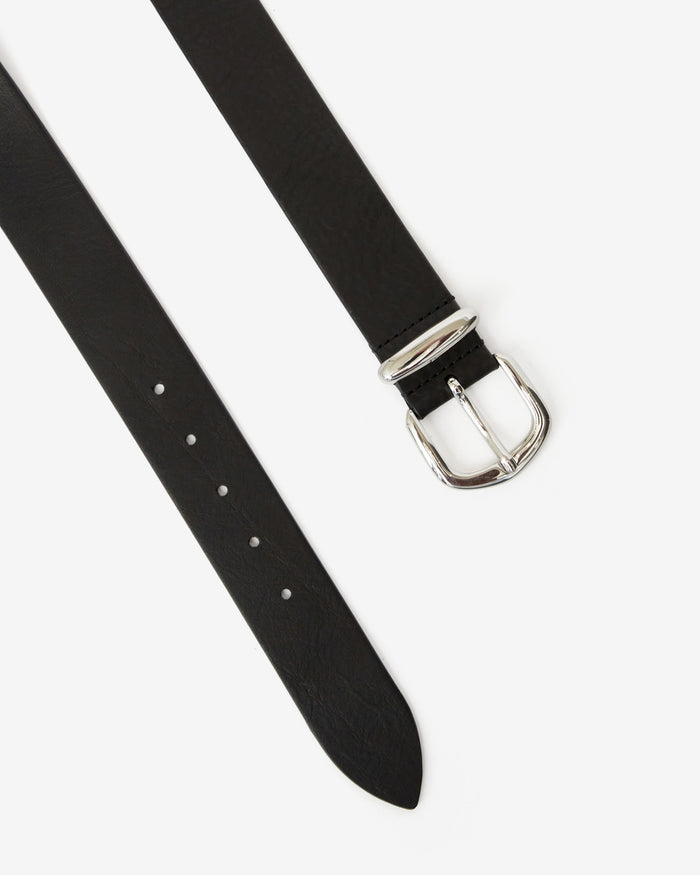 Isabel Marant Ceinture Delah Homme Noir Et Argenté