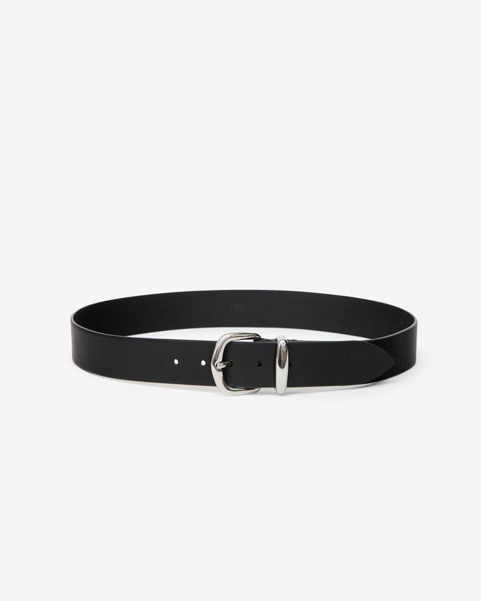 Isabel Marant Ceinture Delah Homme Noir Et Argenté
