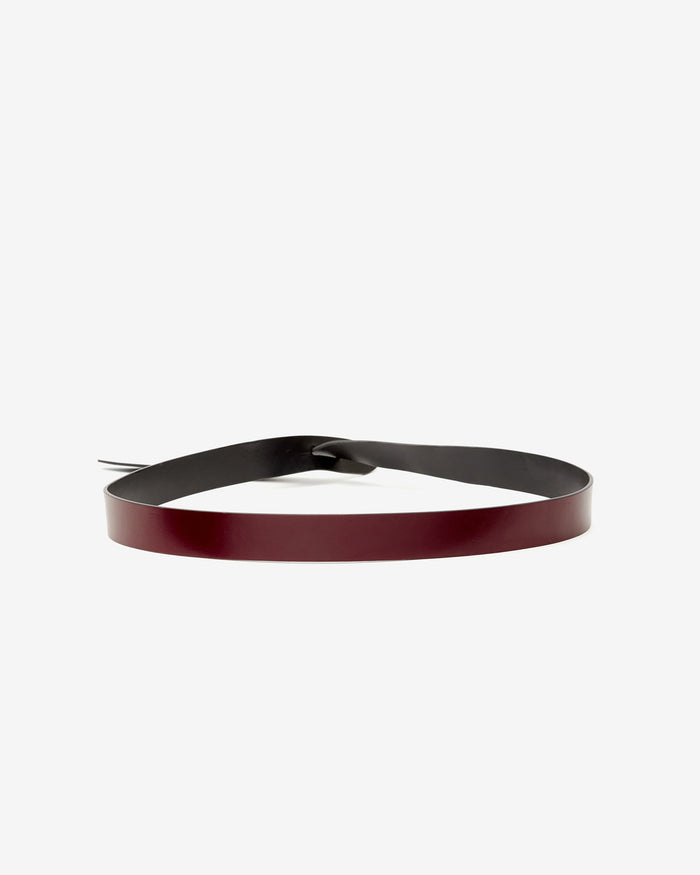 Isabel Marant CEINTURE LECCE Femme Bordeaux-noir