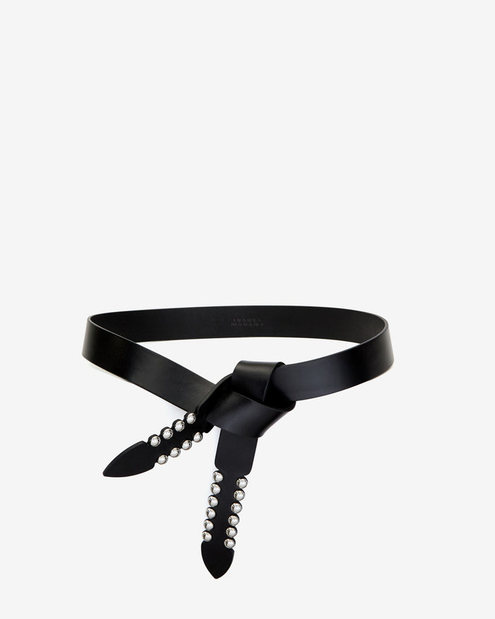 isabel marant Ceinture Lecce Femme noir et argenté