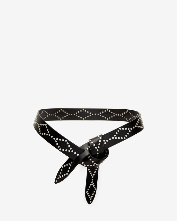 isabel marant Ceinture Lecce Femme noir et argenté