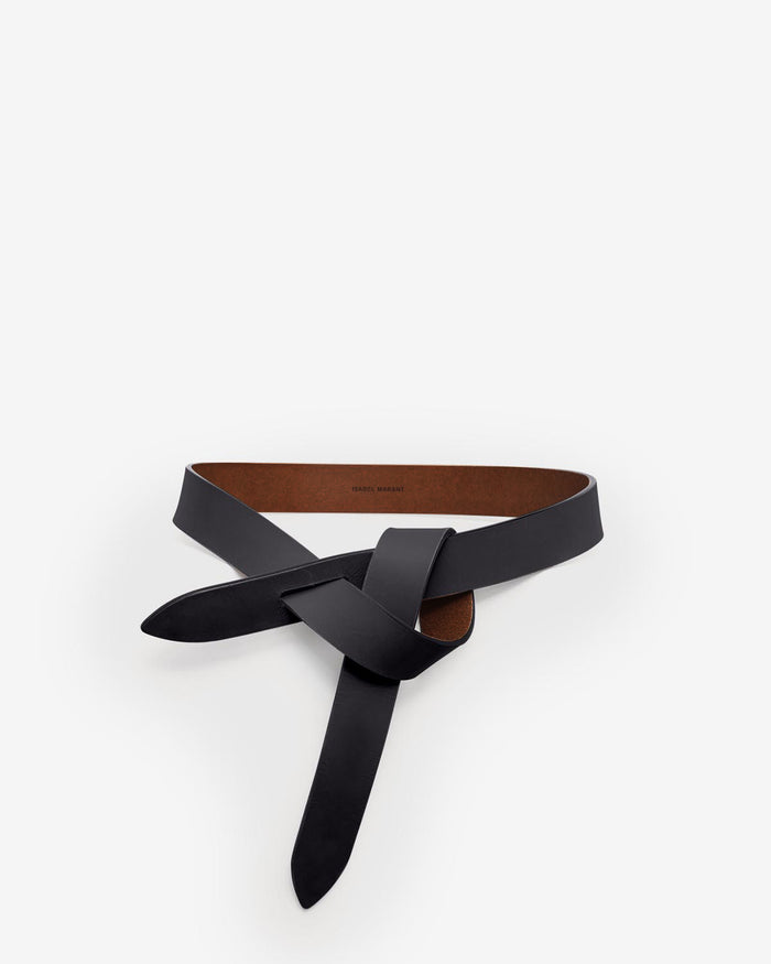 isabel marant Ceinture Lecce Femme noir et naturel