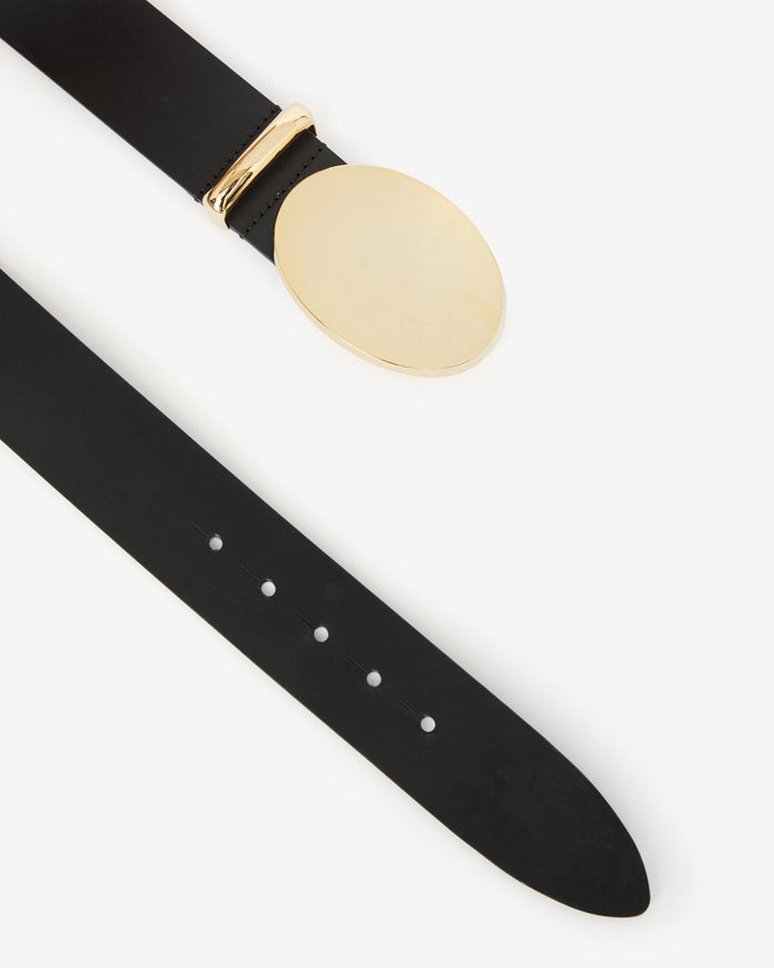 Isabel Marant Ceinture Leonie Femme Noir Et Doré