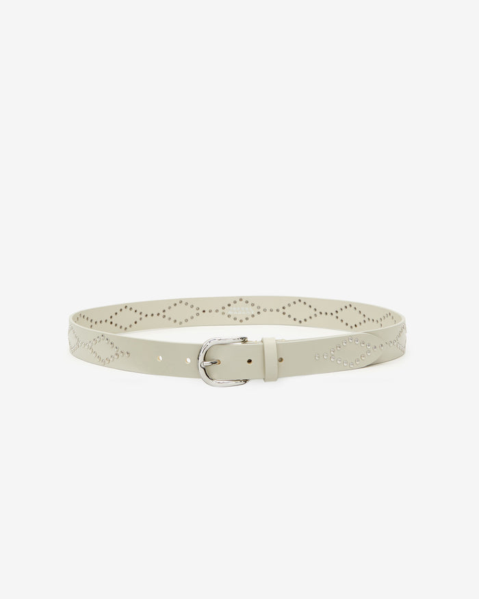 isabel marant Ceinture Liliana Femme écru-argenté
