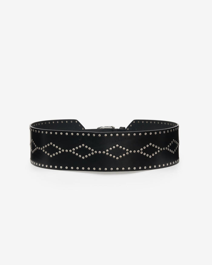 Isabel Marant Ceinture Lucie Femme Noir Et Argenté