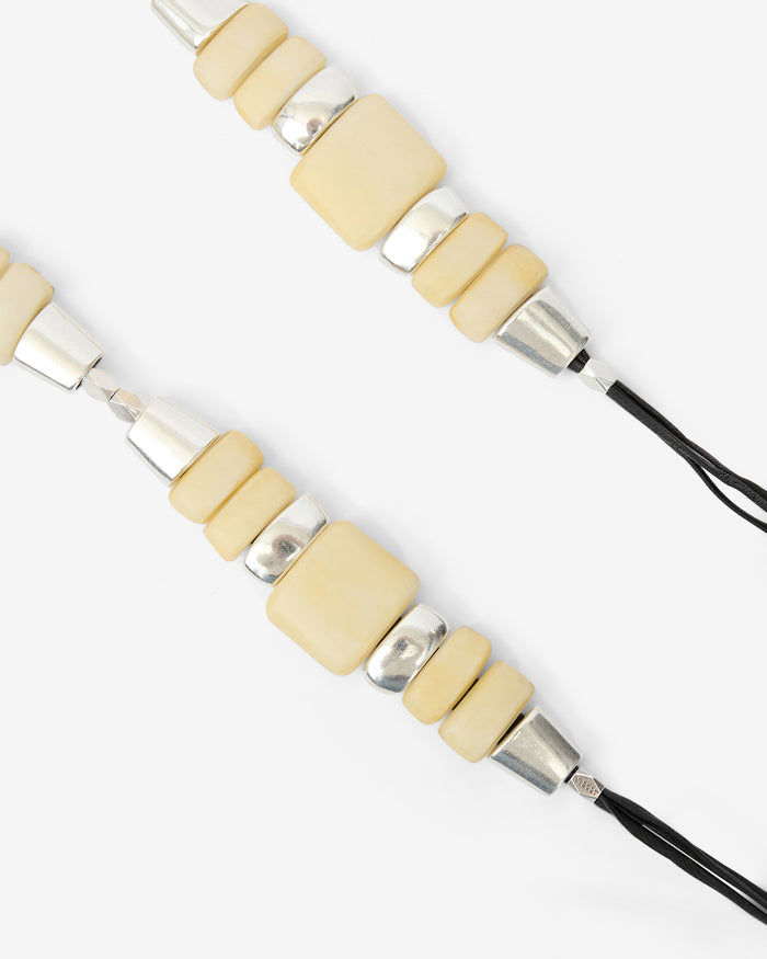 Isabel Marant CEINTURE ROSLY Femme écru-argenté