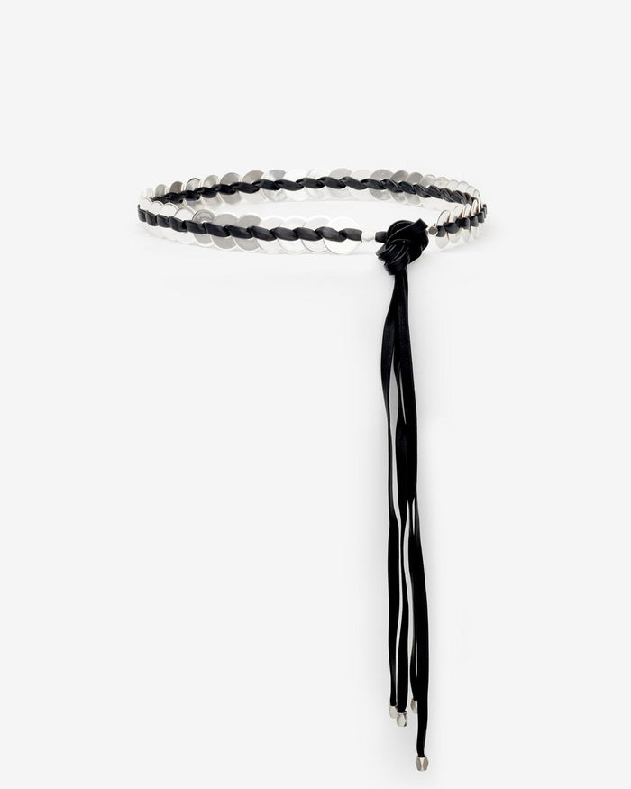Isabel Marant Ceinture Sevan Femme Noir Et Argenté