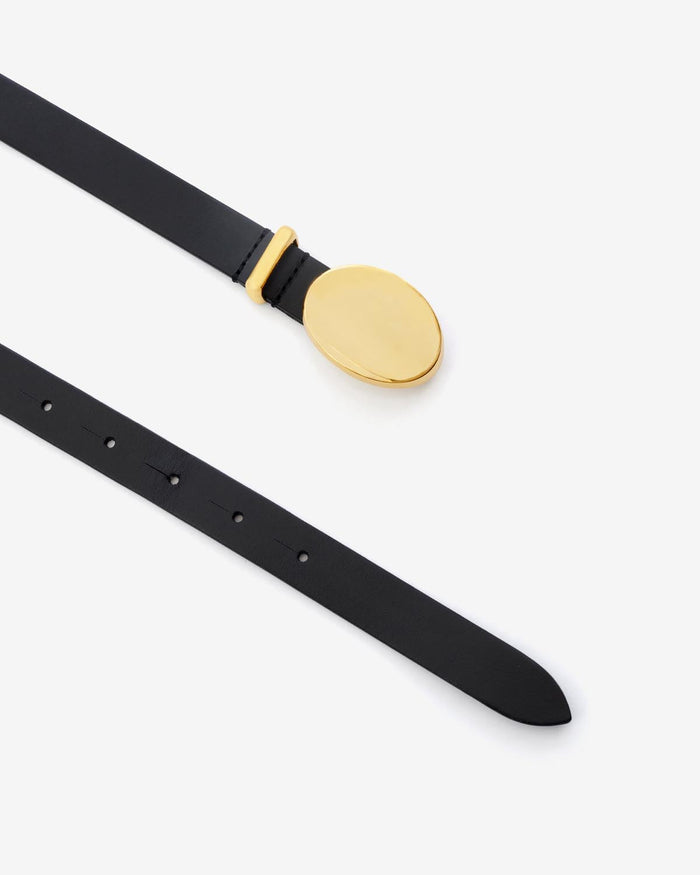 Isabel Marant CEINTURE SILVANA Femme Noir Et Doré