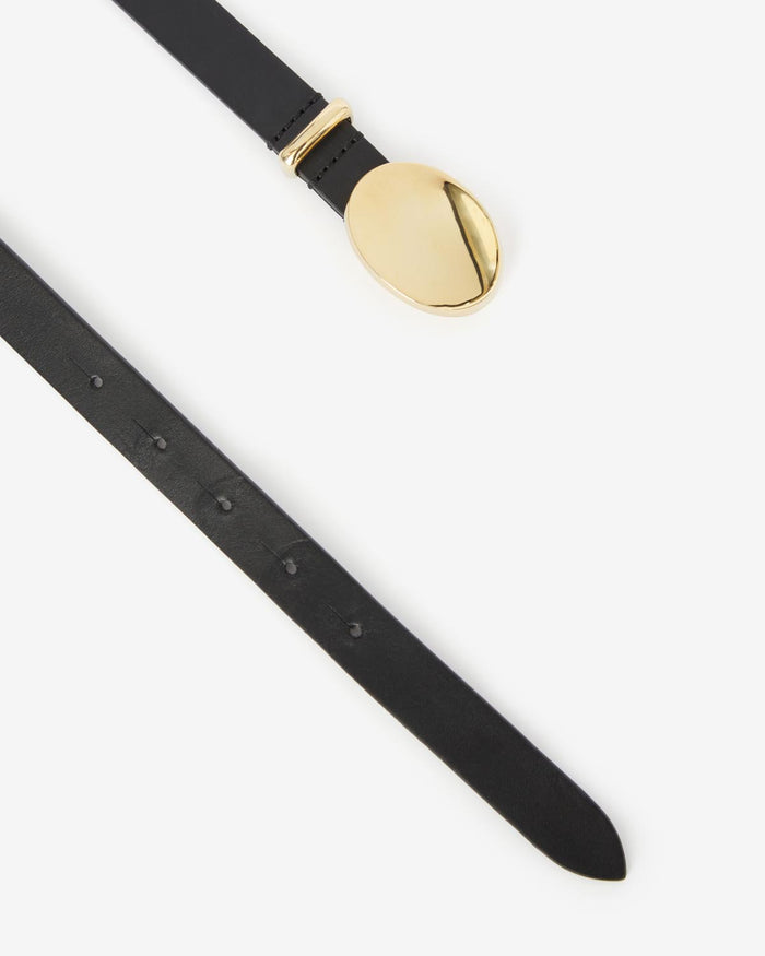 Isabel Marant CEINTURE SILVANA Femme Noir Et Doré