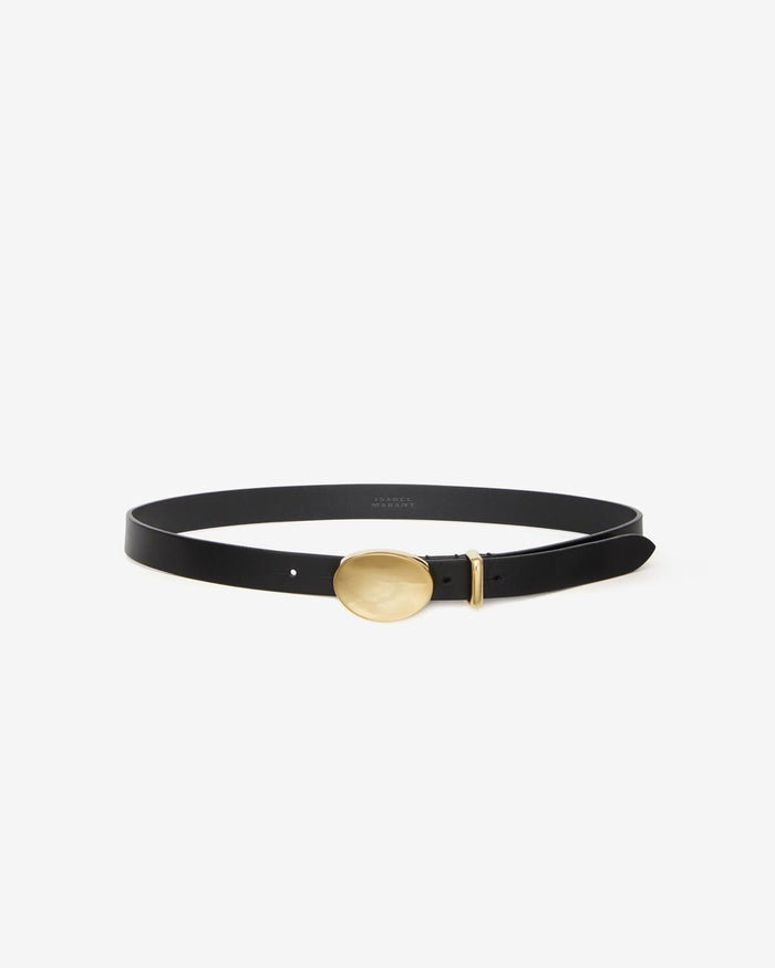 isabel marant CEINTURE SILVANA Femme noir et doré