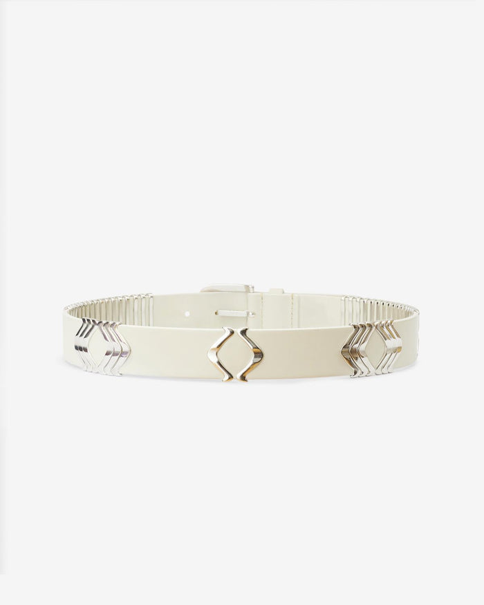 Isabel Marant CEINTURE TEHORA Femme écru-argenté