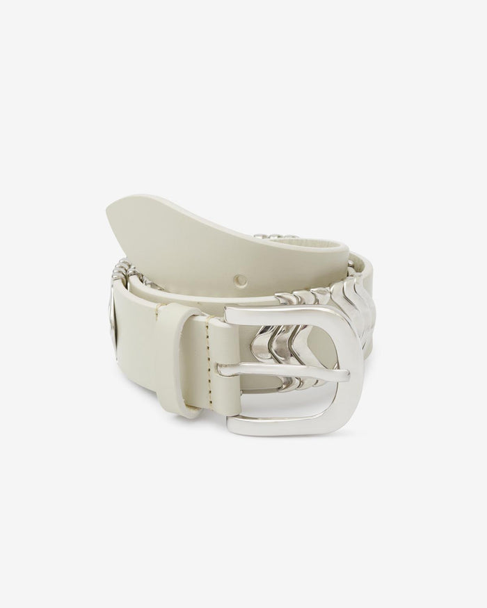 Isabel Marant CEINTURE TEHORA Femme écru-argenté