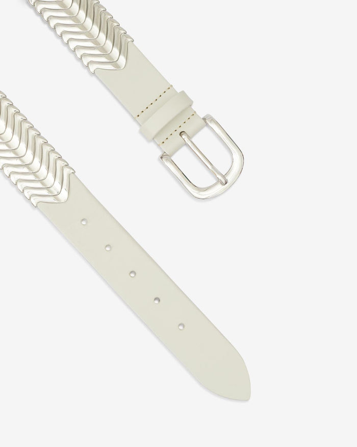 Isabel Marant CEINTURE TEHORA Femme écru-argenté