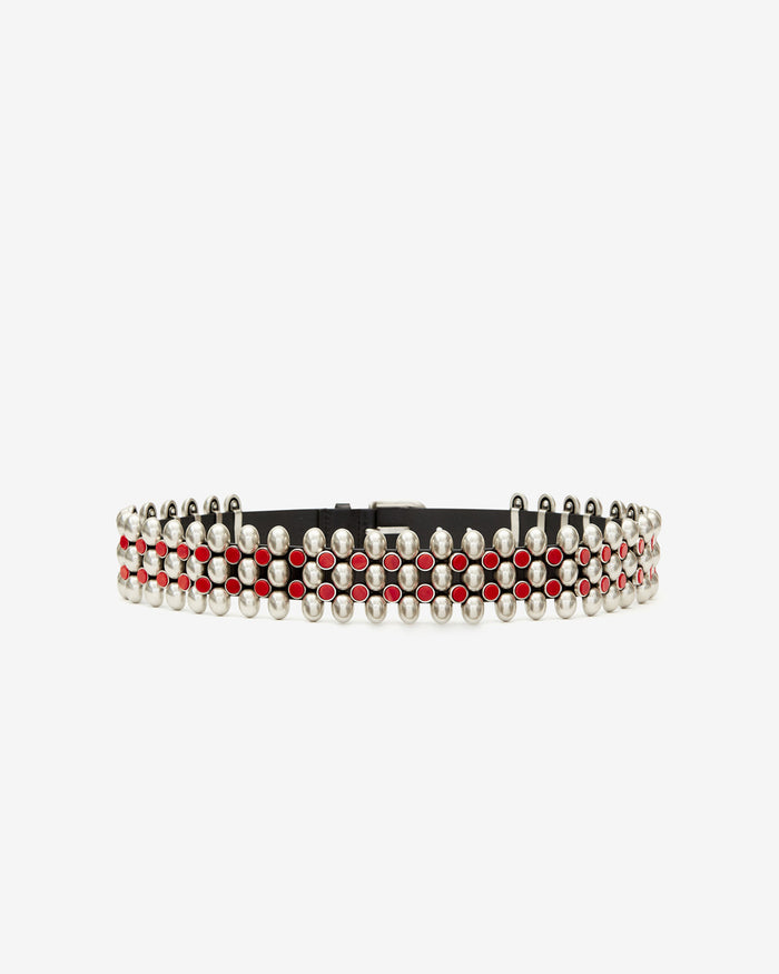 Isabel Marant CEINTURE VARANA Femme Henné-argenté