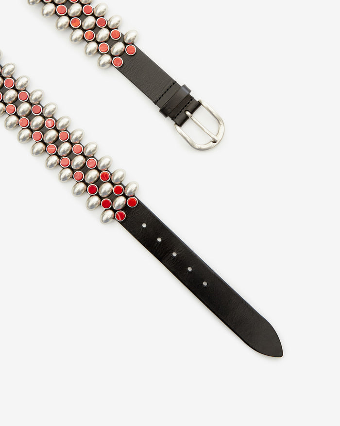 Isabel Marant CEINTURE VARANA Femme Henné-argenté