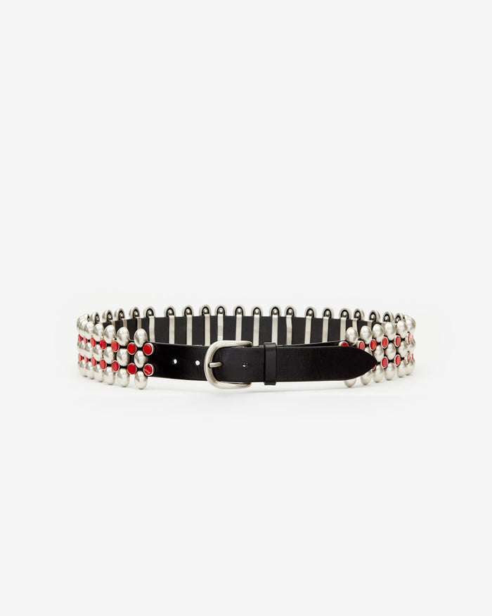 isabel marant CEINTURE VARANA Femme henné-argenté