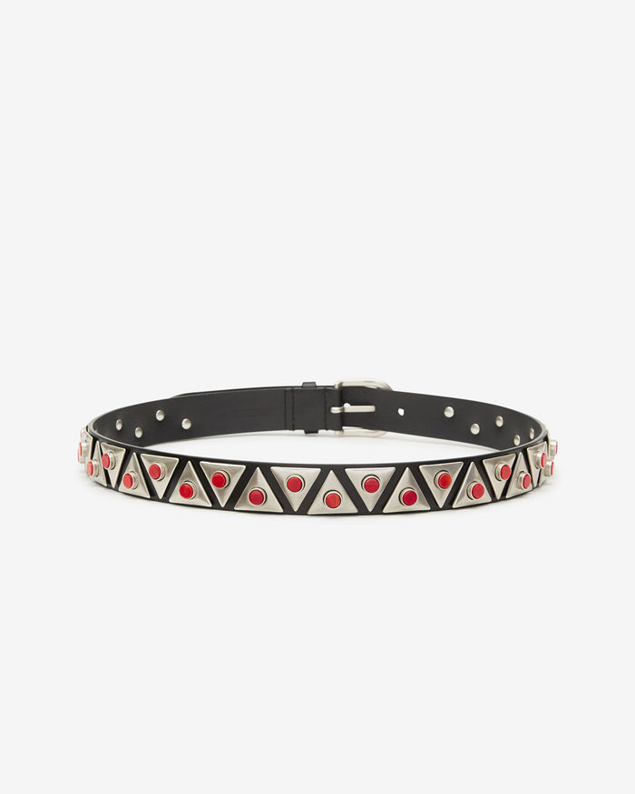 Isabel Marant CEINTURE VELIANA Femme Henné-argenté