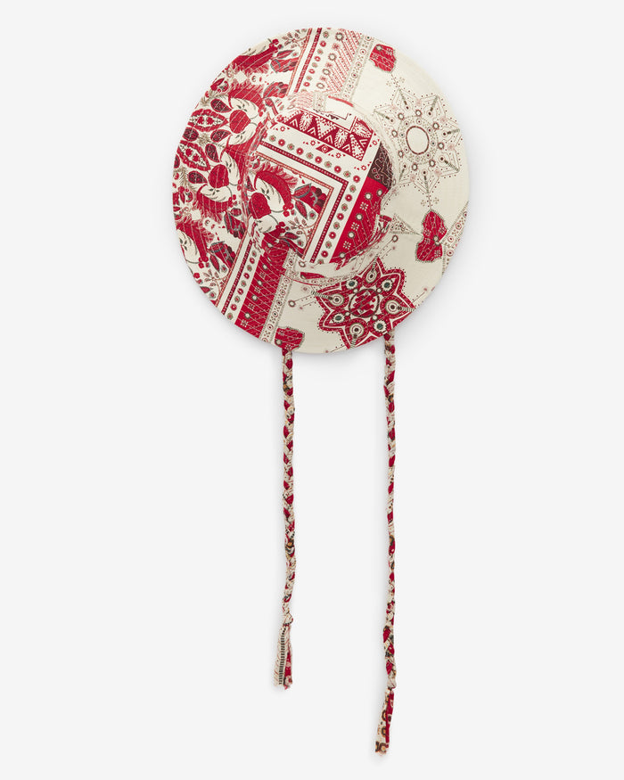 Isabel Marant CHAPEAU DELYA Femme Rouge Et écru