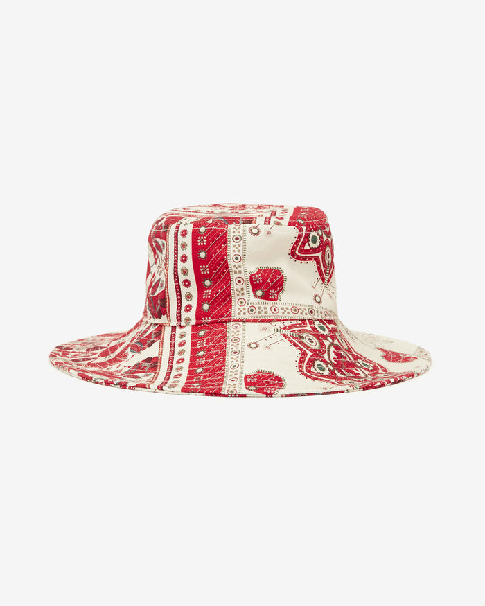 isabel marant CHAPEAU DELYA Femme rouge et écru