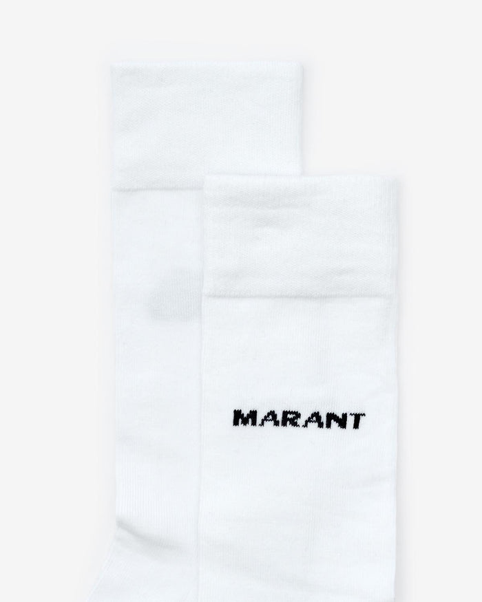 Isabel Marant Chaussettes Dawi Homme Blanc