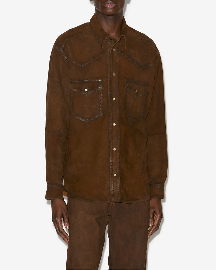 Isabel Marant CHEMISE ADRIAN Homme Marron