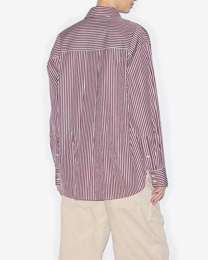 Isabel Marant Chemise Fabriza Femme écru-bordeaux