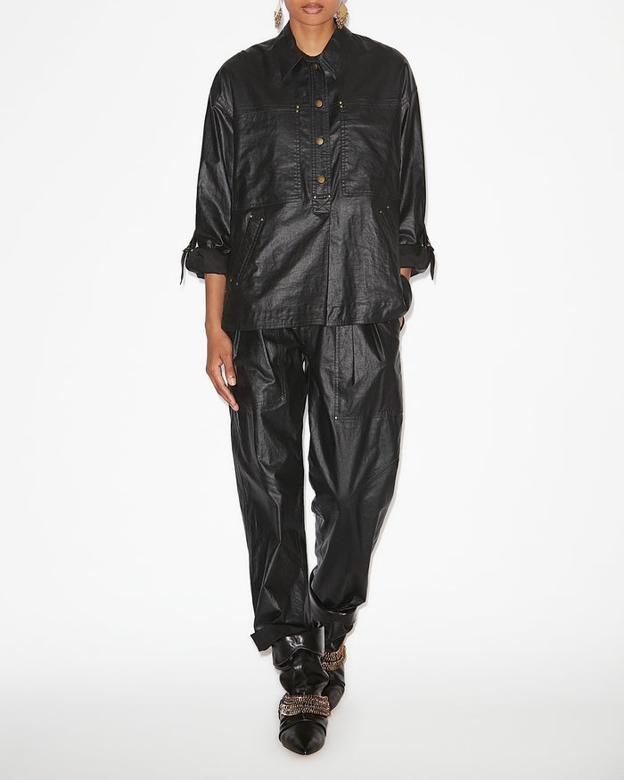 isabel marant CHEMISE FLORIDA Femme noir