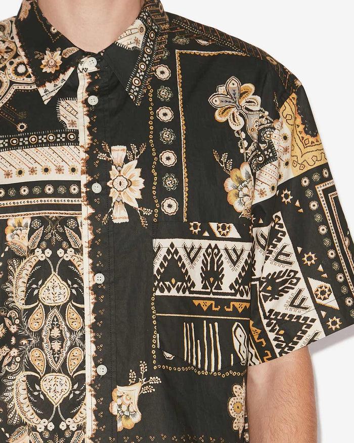 Isabel Marant CHEMISE GARLONN Homme Noir-ocre