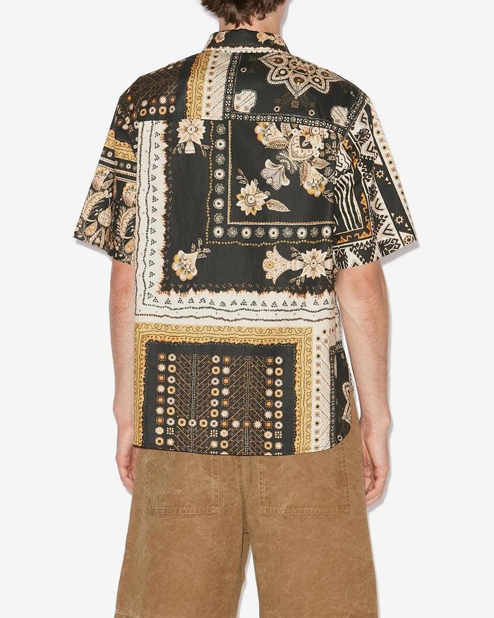Isabel Marant CHEMISE GARLONN Homme Noir-ocre