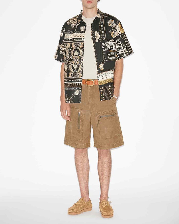 isabel marant CHEMISE GARLONN Homme noir-ocre