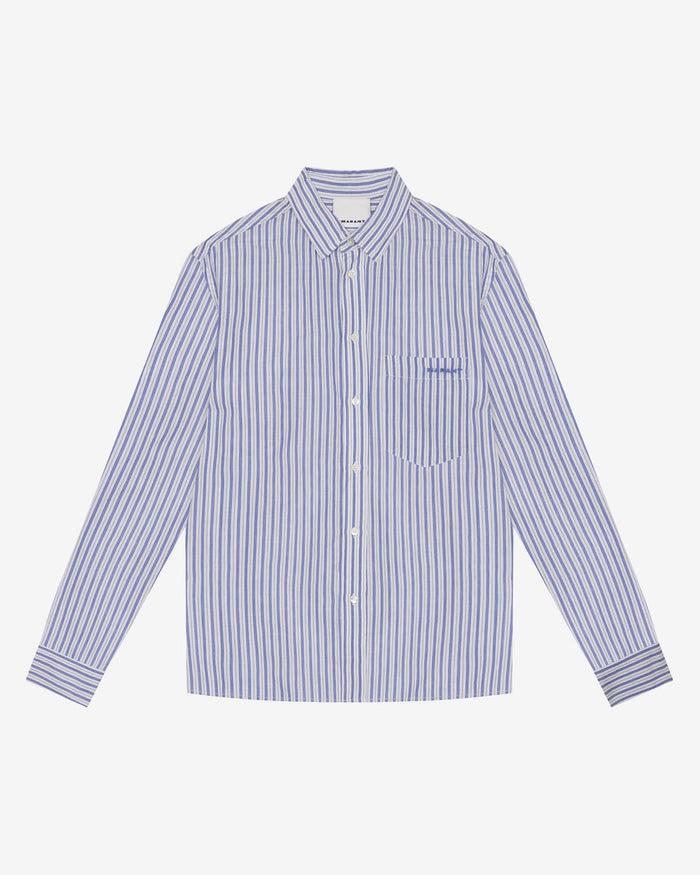 Isabel Marant Chemise Jasolo Homme Bleu Azur