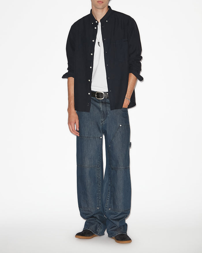 isabel marant CHEMISE JASOLO Homme bleu nuit