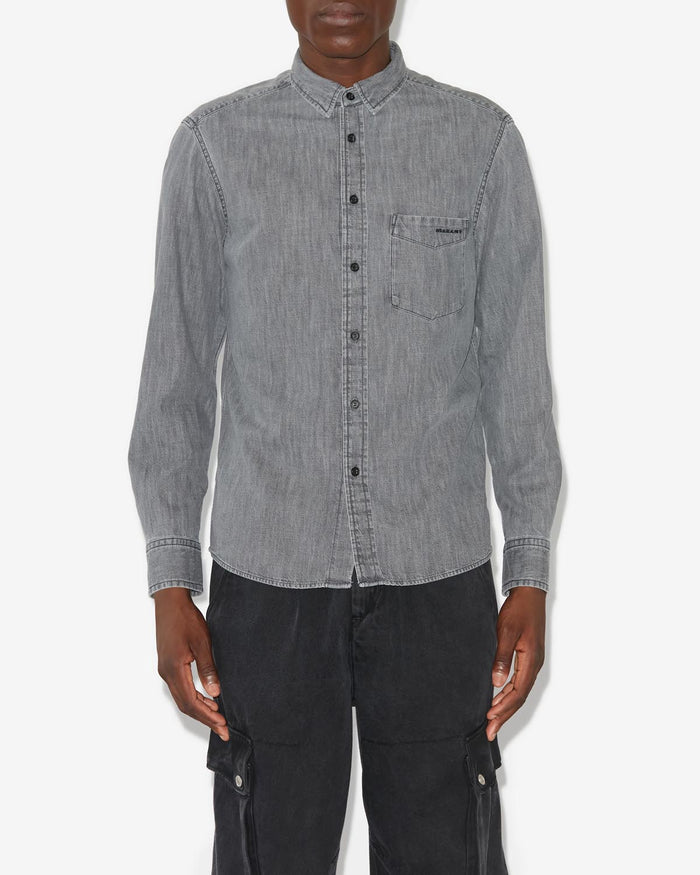 Isabel Marant Chemise Lako Homme Gris Foncé