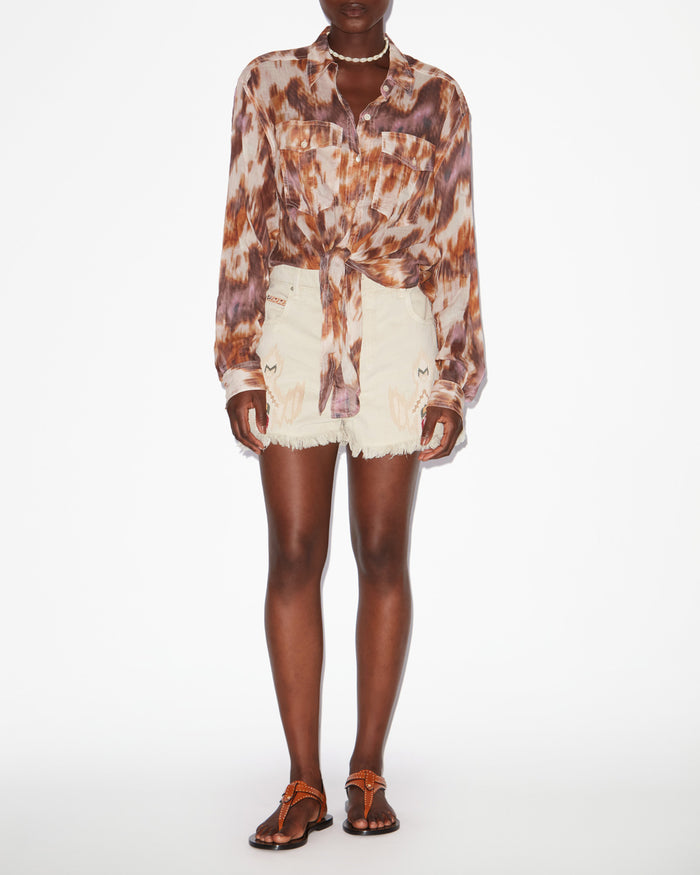 Isabel Marant CHEMISE NATH Femme écru-ocre