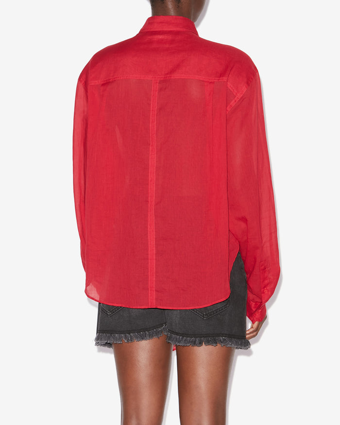 Isabel Marant CHEMISE NATH Femme Rouge