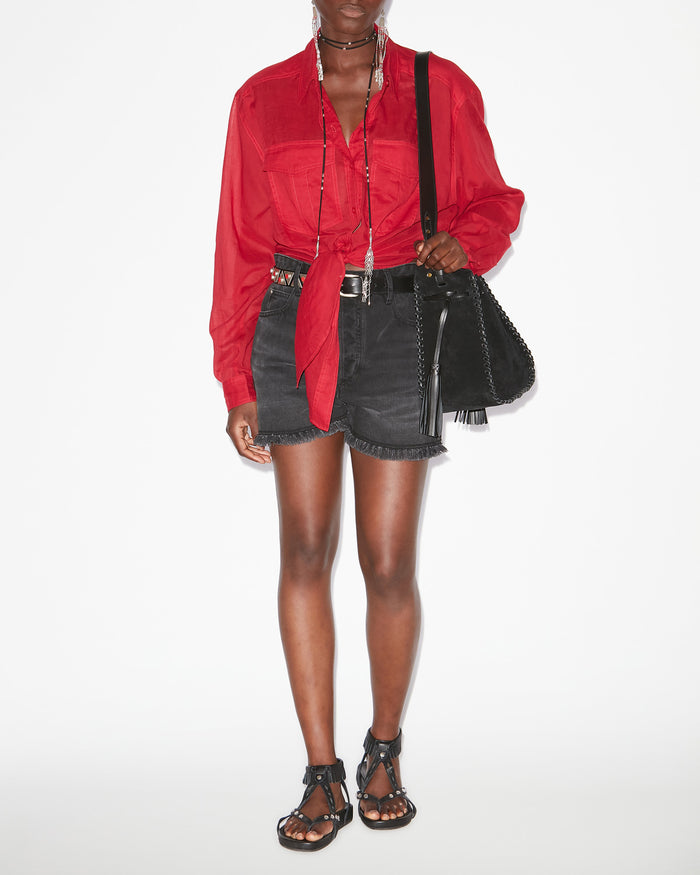 isabel marant CHEMISE NATH Femme rouge