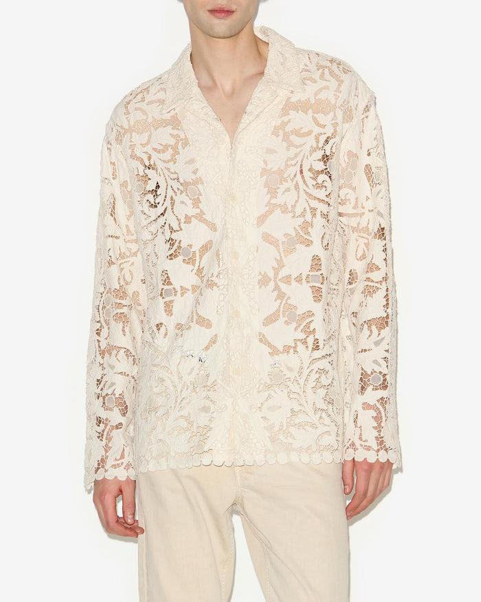 Isabel Marant Chemise Orfeo Homme écru